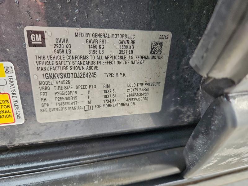 Продажа на аукционе авто 2013 Gmc Acadia, vin: 1GKKVSKD7DJ264245, номер лота: 97634555
