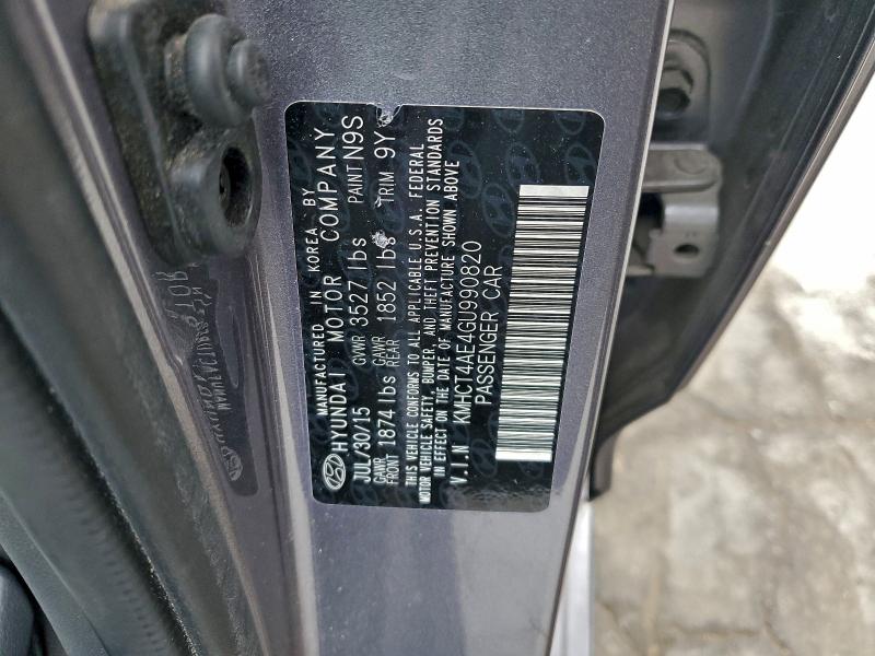 Продажа на аукционе авто 2016 Hyundai Accent Se, vin: KMHCT4AE4GU990820, номер лота: 98009045