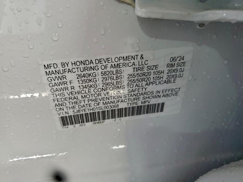Aukcja sprzedaży 2025 Acura Mdx, vin: 5J8YE1H01SL003068, numer aukcji: 96730745