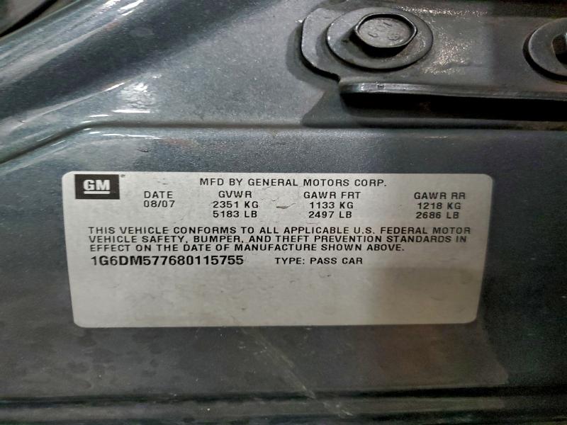 Продажа на аукционе авто 2008 Cadillac Cts, vin: 1G6DM577680115755, номер лота: 97960605