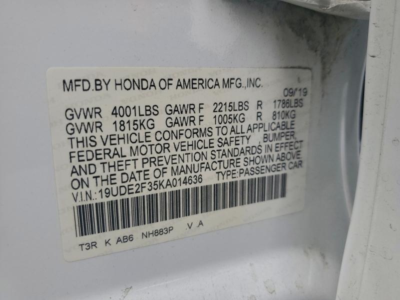 Продажа на аукционе авто 2019 Acura Ilx, vin: 19UDE2F35KA014636, номер лота: 97041175