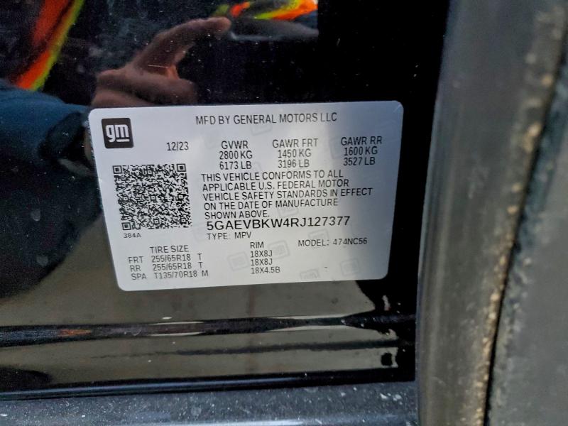 Aukcja sprzedaży 2024 Buick Enclave, vin: 5GAEVBKW4RJ127377, numer aukcji: 96365385