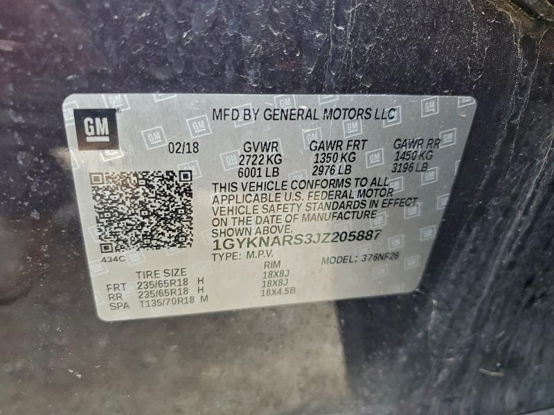 Продажа на аукционе авто 2018 Cadillac Xt5, vin: 1GYKNARS3JZ205887, номер лота: 96757715