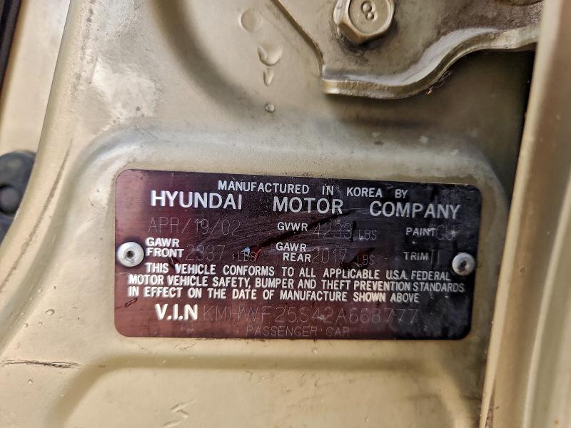 Продажа на аукционе авто 2002 Hyundai Sonata, vin: KMHWF25S42A668777, номер лота: 96635995