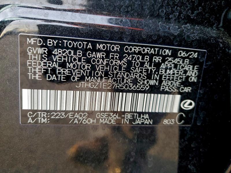 Продаж на аукціоні авто 2024 Lexus Is, vin: JTHGZ1E27R5036559, номер лоту: 95434755