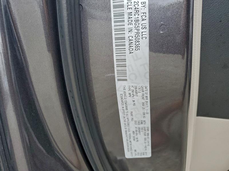 Продажа на аукционе авто 2023 Chrysler Pacifica, vin: 2C4RC1BG5PR508365, номер лота: 95257605