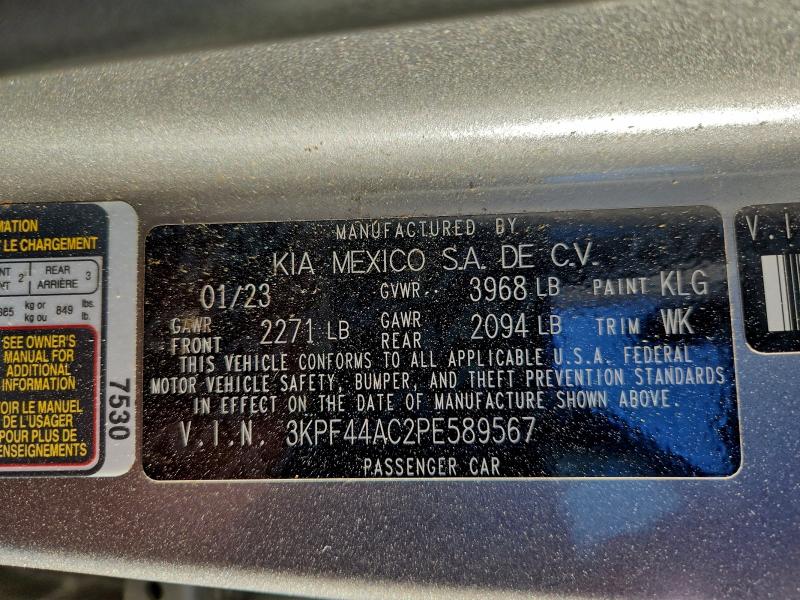 Aukcja sprzedaży 2023 Kia Forte, vin: 3KPF44AC2PE589567, numer aukcji: 97259115