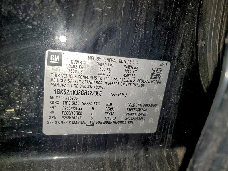 Продажа на аукционе авто 2016 Gmc Yukon Xl, vin: 1GKS2HKJ3GR122885, номер лота: 96277125