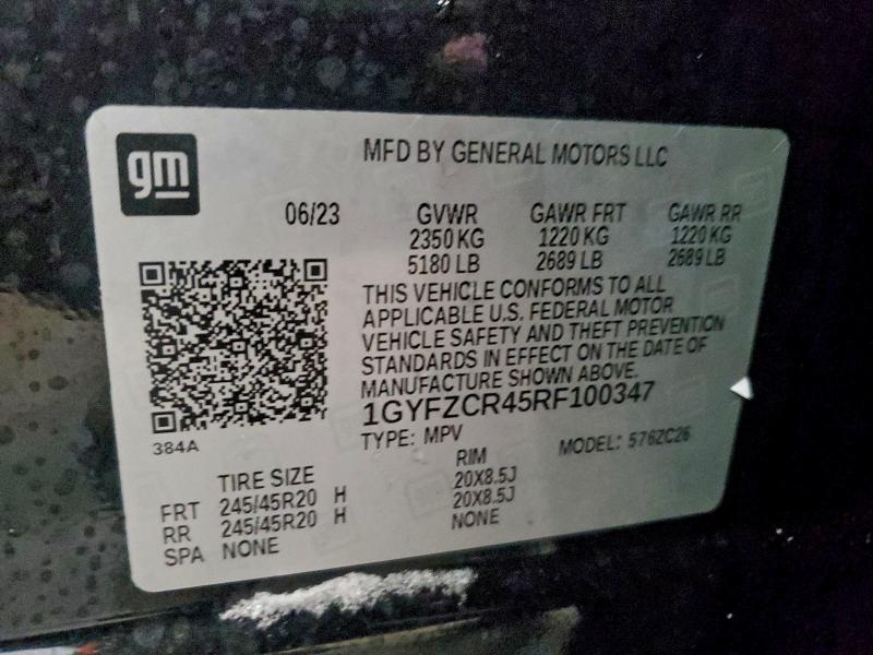 Продажа на аукционе авто 2024 Cadillac Xt4, vin: 1GYFZCR45RF100347, номер лота: 95944145