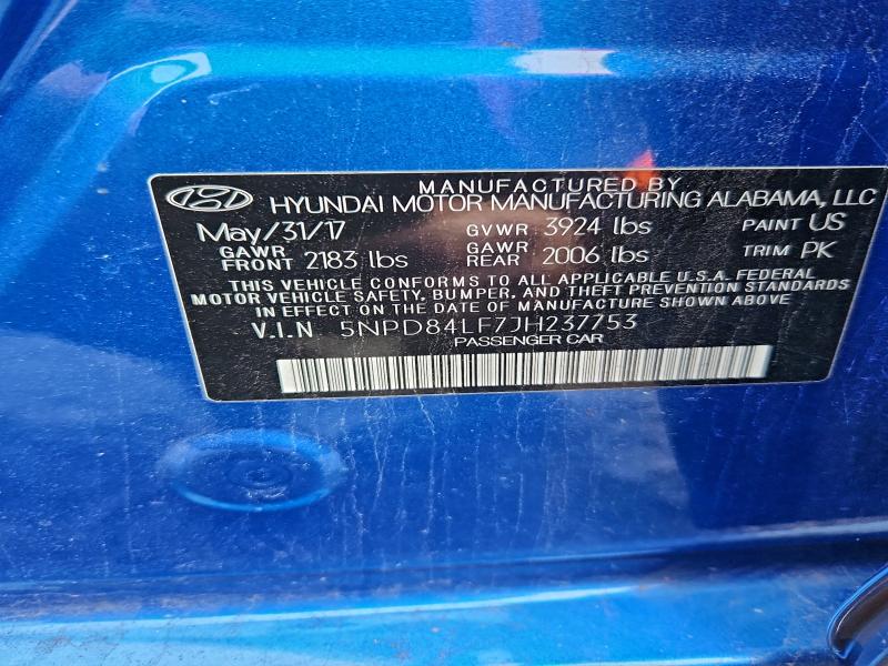 Aukcja sprzedaży 2018 Hyundai Elantra, vin: 5NPD84LF7JH237753, numer aukcji: 95747945