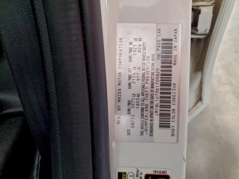 Aukcja sprzedaży 2013 Mazda 3, vin: JM1BL1U79D1709829, numer aukcji: 96291495