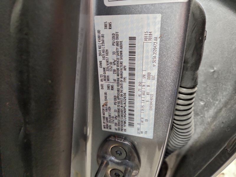 41597466 :رقم المزاد ، 1FMCU9GN9PUA32936 vin ، 2023 Ford Escape مزاد بيع
