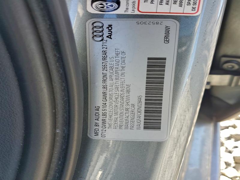 2013 Audi A6 მანქანა იყიდება აუქციონზე, vin: WAUGFAFC8DN028445, აუქციონის ნომერი: 94901775