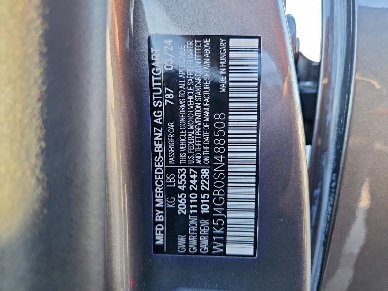 95013685 :رقم المزاد ، W1K5J4GB0SN488508 vin ، 2025 Mercedes-benz Cla مزاد بيع