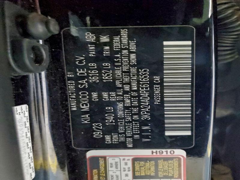 97519145 :رقم المزاد ، 3KPA24AD4PE616535 vin ، 2023 Kia Rio Lx مزاد بيع