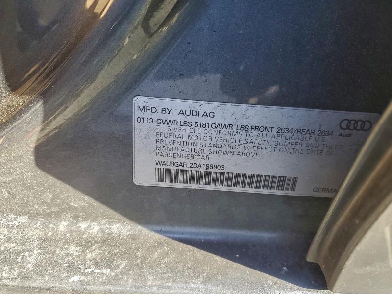 Aukcja sprzedaży 2013 Audi S4, vin: WAUBGAFL2DA188903, numer aukcji: 96916555