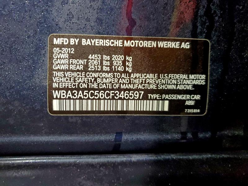 Продаж на аукціоні авто 2012 Bmw 328 I, vin: WBA3A5C56CF346597, номер лоту: 94534445