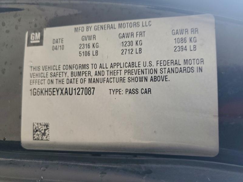 Продаж на аукціоні авто 2010 Cadillac Dts, vin: 1G6KH5EYXAU127087, номер лоту: 97259045