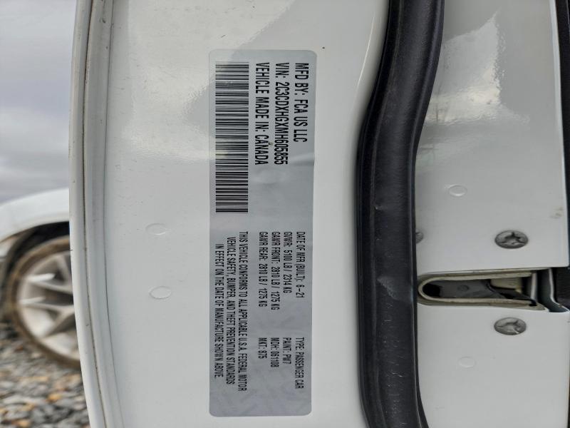 95737205 :رقم المزاد ، 2C3CDXHGXMH605855 vin ، 2021 Dodge Charger مزاد بيع
