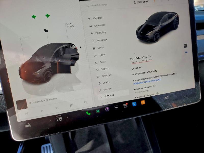Продажа на аукционе авто 2023 Tesla Model Y, vin: 7SAYGDEF3PF763809, номер лота: 96000815