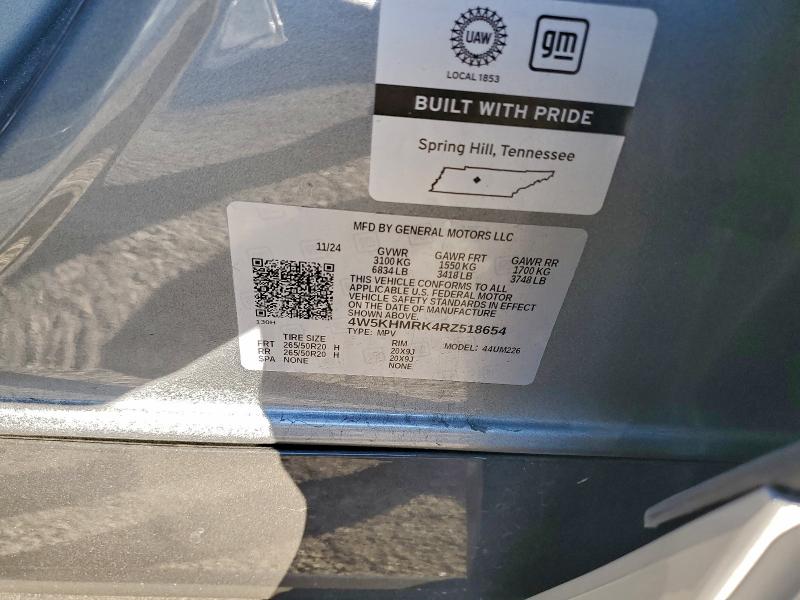 95899765 :رقم المزاد ، 4W5KHMRK4RZ518654 vin ، 2024 Acura Zdx مزاد بيع