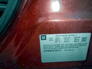 Продажа на аукционе авто 2012 Chevrolet Cruze Ls, vin: 1G1PD5SH1C7340118, номер лота: 94325755