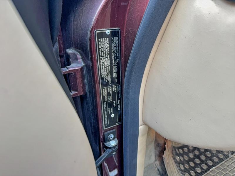 Auction sale of the 2003 Bentley Arnage, vin: SCBLC37F63CX08923, lot number: 98138545