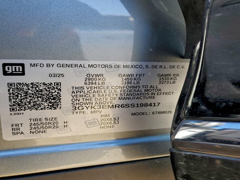 95546905 :رقم المزاد ، 3GYK3EMR6SS198417 vin ، 2025 Cadillac Optiq Spor مزاد بيع
