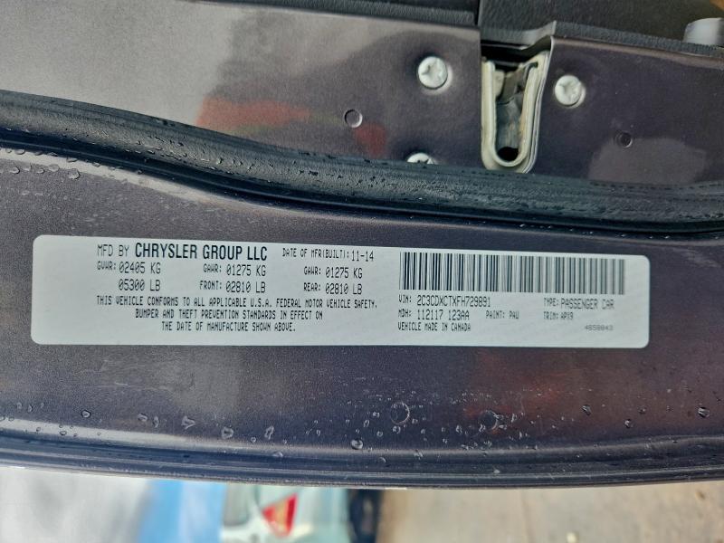 Aukcja sprzedaży 2015 Dodge Charger, vin: 2C3CDXCTXFH729891, numer aukcji: 97831845