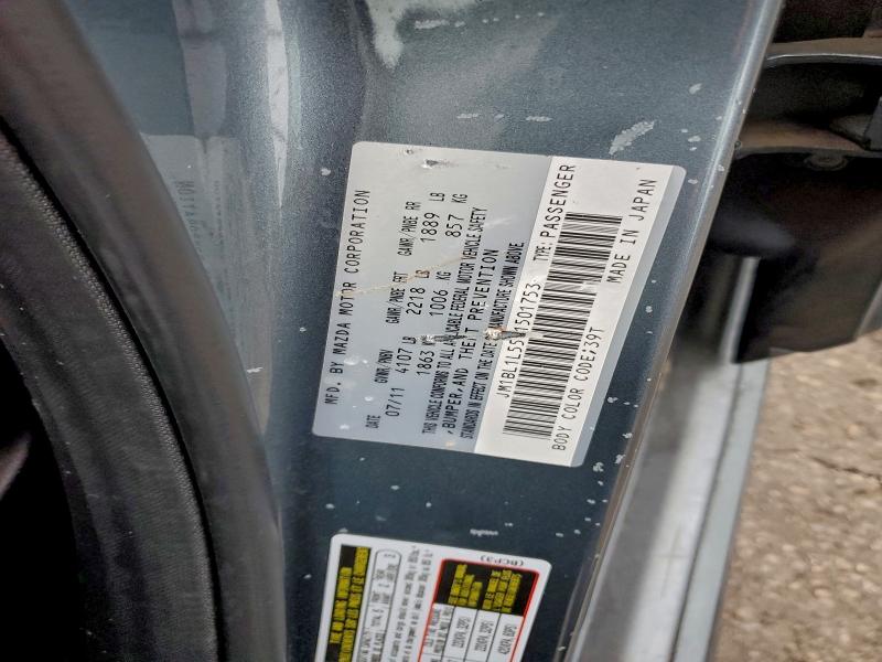 Aukcja sprzedaży 2012 Mazda 3 S, vin: JM1BL1L55C1501753, numer aukcji: 96694415