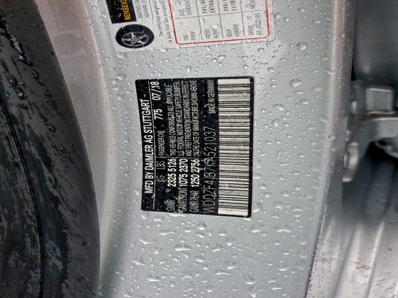 Aukcja sprzedaży 2019 Mercedes-benz E, vin: WDDZF4JB7KA521037, numer aukcji: 94972365