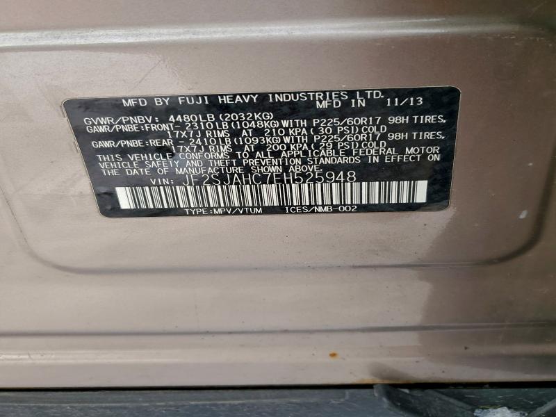 Продажа на аукционе авто 2014 Subaru Forester 2, vin: JF2SJAHC7EH525948, номер лота: 97263375