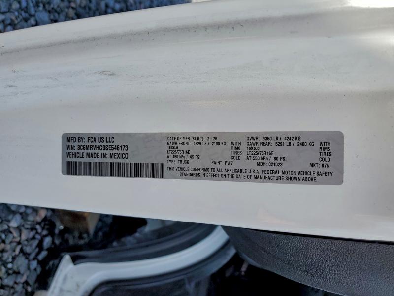 Продажа на аукционе авто 2025 Ram Promaster, vin: 3C6MRVHG9SE546173, номер лота: 98038005