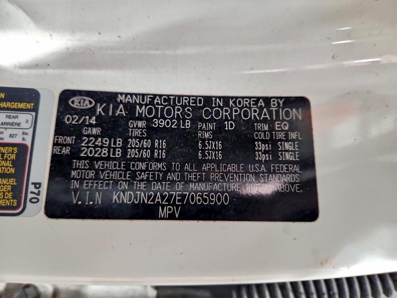 Продаж на аукціоні авто 2014 Kia Soul, vin: KNDJN2A27E7065900, номер лоту: 94902615