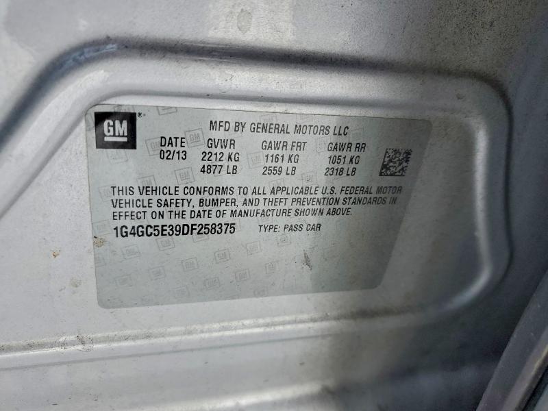 49820916 :رقم المزاد ، 1G4GC5E39DF258375 vin ، 2013 Buick Lacrosse مزاد بيع
