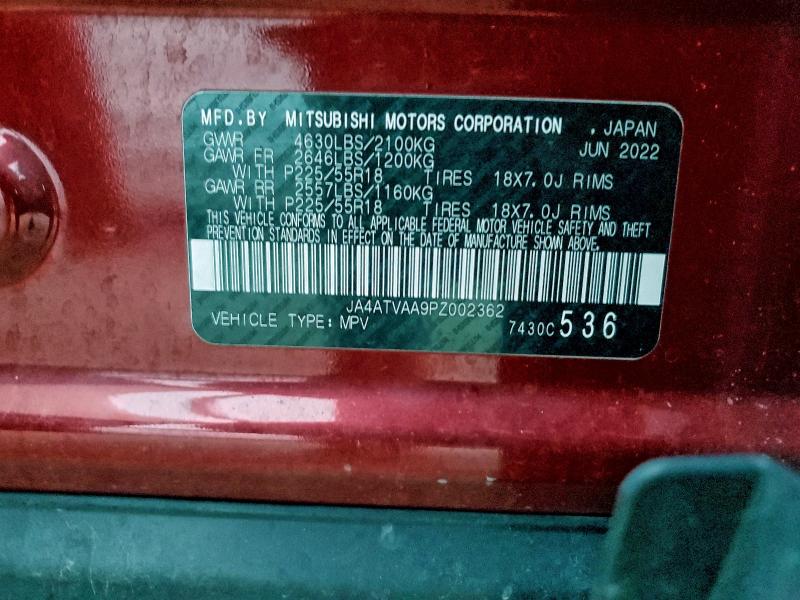 Продаж на аукціоні авто 2023 Mitsubishi Eclipse Cross, vin: JA4ATVAA9PZ002362, номер лоту: 95410175