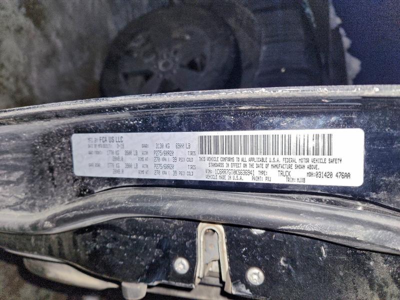 Aukcja sprzedaży 2019 Ram 1500 Classic, vin: 1C6RR7GT0KS636941, numer aukcji: 96327885