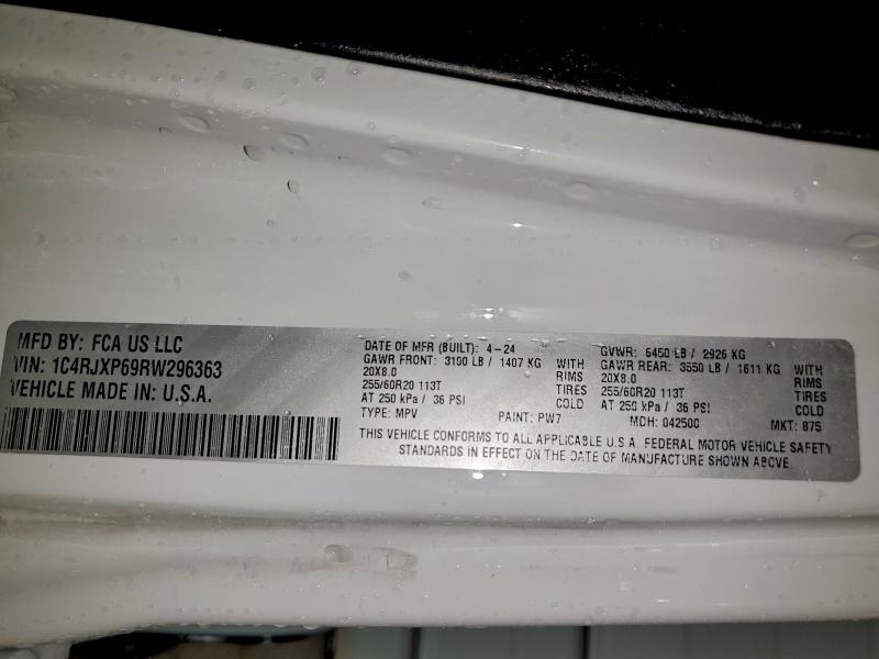 Продажа на аукционе авто 2024 Jeep Wrangler, vin: 1C4RJXP69RW296363, номер лота: 96584675