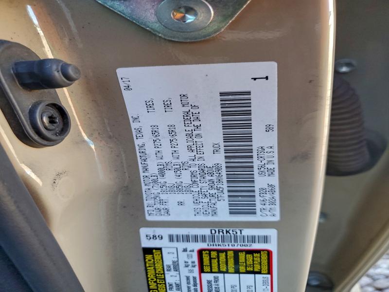 2017 Toyota Tundra მანქანა იყიდება აუქციონზე, vin: 5TFUW5F18HX649089, აუქციონის ნომერი: 94868835