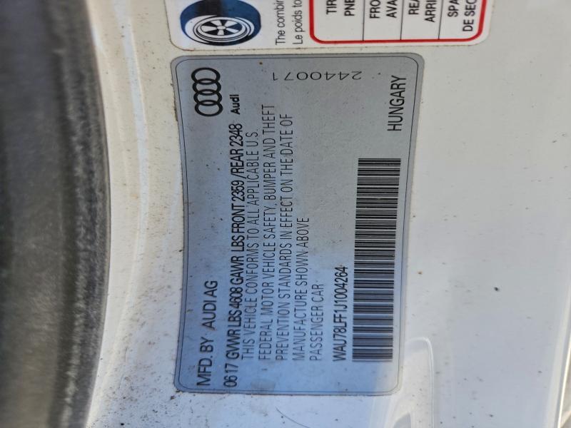 Продаж на аукціоні авто 2018 Audi A3, vin: WAU78LFF1J1004264, номер лоту: 97204425