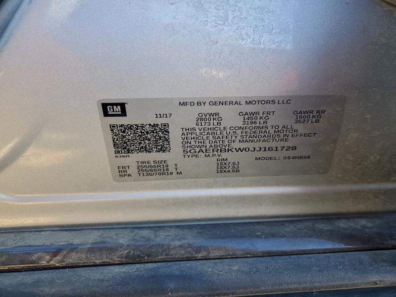 95972605 :رقم المزاد ، 5GAERBKW0JJ161728 vin ، 2018 Buick Enclave مزاد بيع