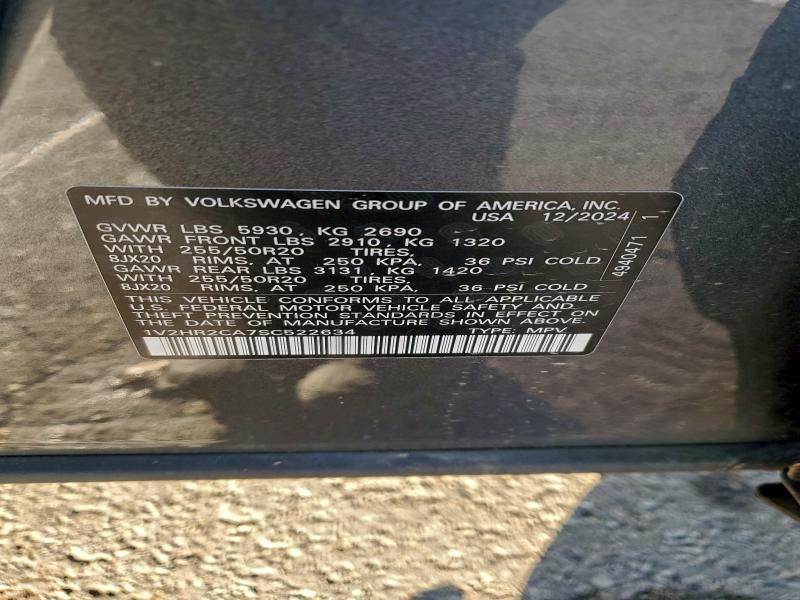Продаж на аукціоні авто 2025 Volkswagen Atlas, vin: 1V2HR2CA7SC522634, номер лоту: 94908385