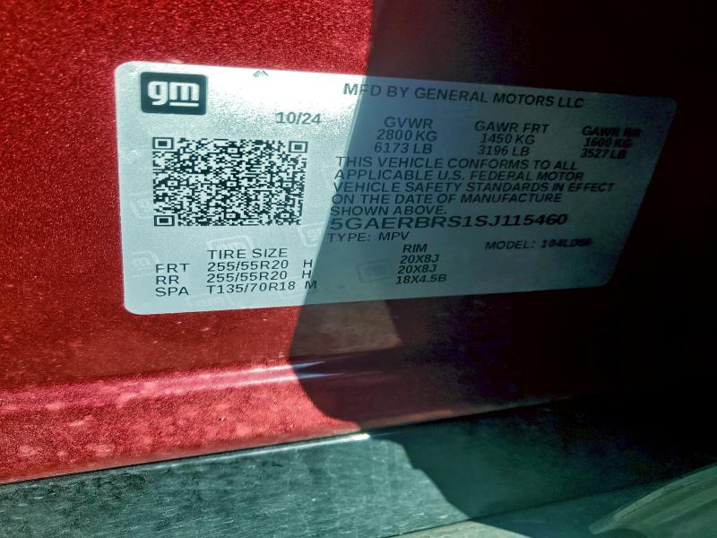 49671126 :رقم المزاد ، 5GAERBRS1SJ115460 vin ، 2025 Buick Enclave مزاد بيع
