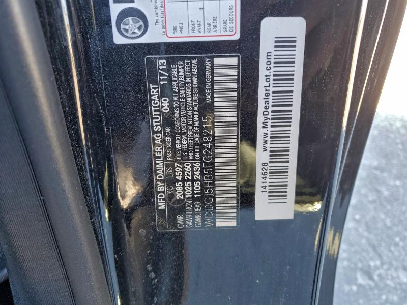 96253065 :رقم المزاد ، WDDGJ5HB5EG248215 vin ، 2014 Mercedes-benz C مزاد بيع