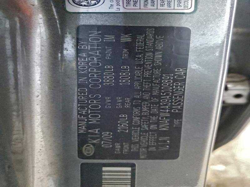 Продажа на аукционе авто 2010 Kia Forte, vin: KNAFW4A39A5109891, номер лота: 96831125