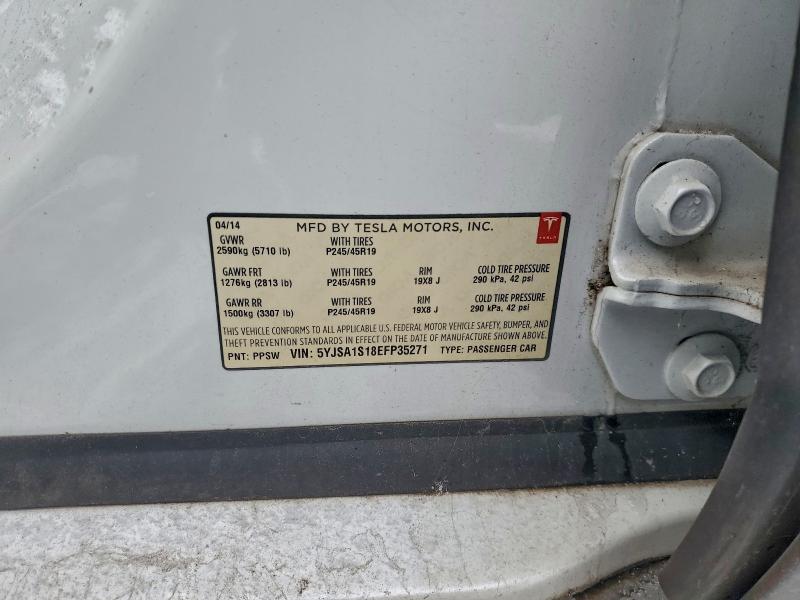 Aukcja sprzedaży 2014 Tesla Model S, vin: 5YJSA1S18EFP35271, numer aukcji: 94792705