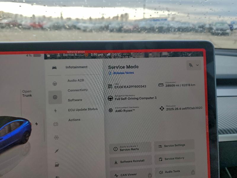 Aukcja sprzedaży 2023 Tesla Model 3, vin: 5YJ3E1EA2PF600343, numer aukcji: 97824055