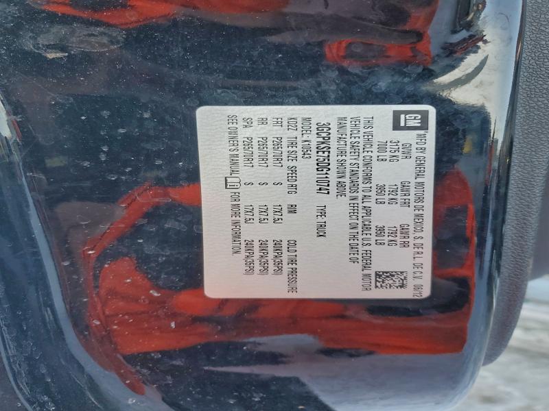 95239545 :رقم المزاد ، 3GCPKSE75DG110747 vin ، 2013 Chevrolet Silverado مزاد بيع