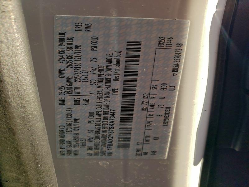Aukcja sprzedaży 2025 Ford Transit T-, vin: 1FBAX2Y87SKA73447, numer aukcji: 97224335