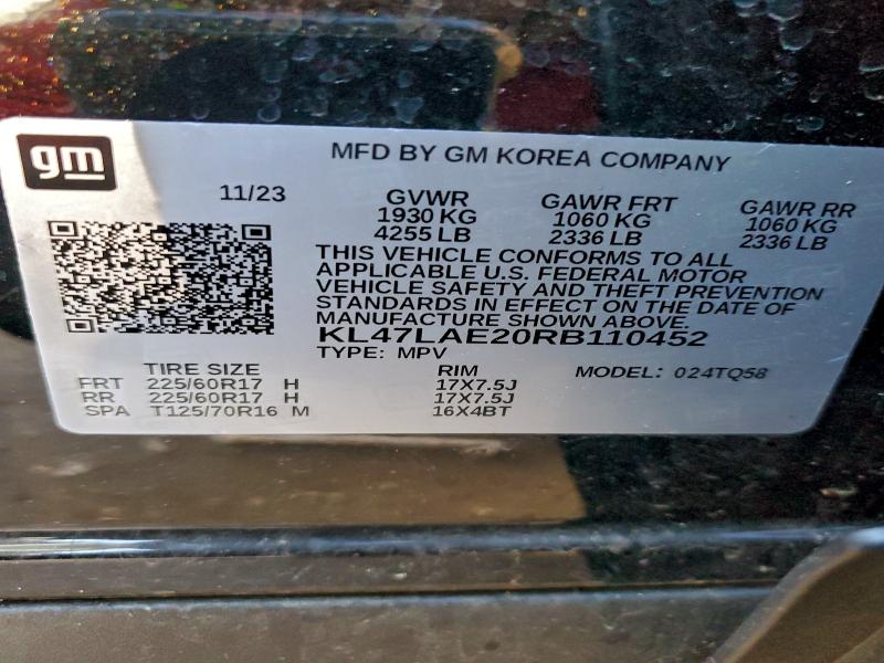 Продажа на аукционе авто 2024 Buick Envista, vin: KL47LAE20RB110452, номер лота: 95200625